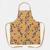 オート麦、フルーツ、ナッツ金ゴールド エプロン (正面)