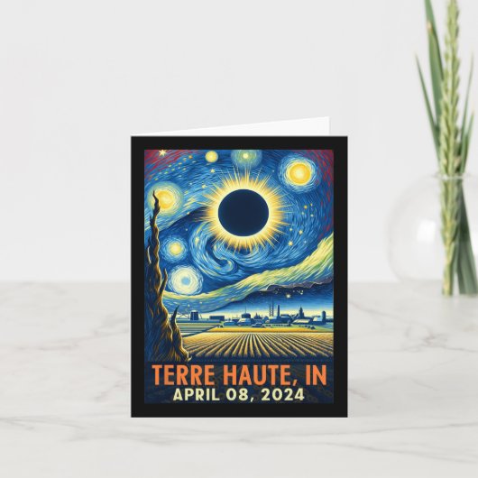 オート・インディアナ太陽のトータルEclipse 2024 Starry Nigh カード (正面)