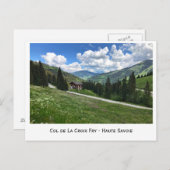 オート=サヴォワ、アルプスのコル・デ・ラ・クロワフランスのー ポストカード (正面/裏面)