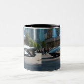 オート・ワウ！未来の車 ツートーンマグカップ (中央)