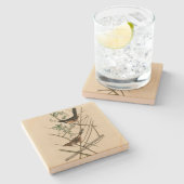 オードゥボンの鳥たちの鳥（とうし）の鳥（とうし） ストーンコースター (横)