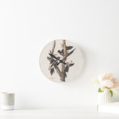 オードゥボンアイボリーハシギ ラウンド壁時計 (ホーム)