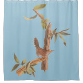オードゥボンベウィックのウォーレン孤独なソングバードオンブランチ シャワーカーテン (正面)