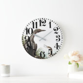 オードゥボンルーンバーズワイルドライフアニマルウォールクロック ラージ壁時計 (ホーム)