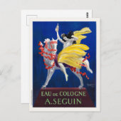 オードケルンA.セグインアールデコヴィンテージポスター ポストカード (正面/裏面)