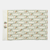 オードザナツクラッカーガーランドブルー キッチンタオル (横)