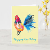 オードスターカラフル水彩イラストレーション カード (黄色い花)