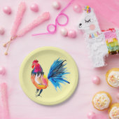 オードスターカラフル水彩イラストレーション ペーパープレート (パーティー)