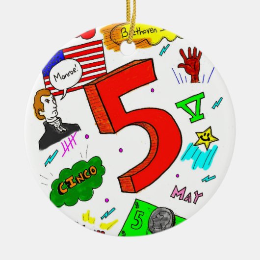 オードトゥファイヴオーナメント セラミックオーナメント (正面)