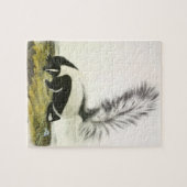 オードボンからフード付きスカンクまたは大尾スカンク ジグソーパズル (横)