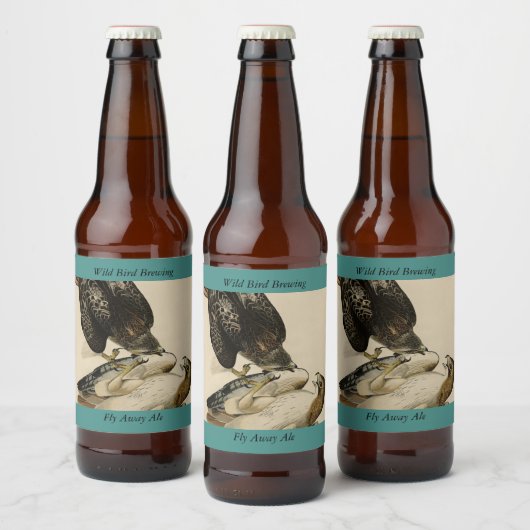 オードボンのアメリカの鳥からアカタカ ビールラベル (ボトル)