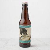 オードボンのアメリカの鳥からアカタカ ビールラベル (正面)
