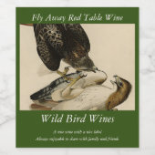 オードボンのアメリカの鳥からアカタカ ワインラベル (シングルラベル)