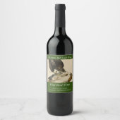 オードボンのアメリカの鳥からアカタカ ワインラベル (正面)