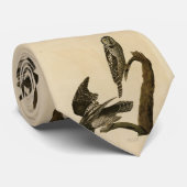 オードボンのアメリカの鳥から北のホークフクロウ ネクタイ (ロール)