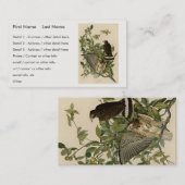 オードボンのアメリカの鳥から広い翼を持つタカ 名刺 (正面/裏面)