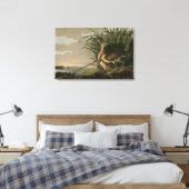 オードボンのアメリカの鳥類から生まれたハシの長いカレイ キャンバスプリント (インサイチュ (寝室))