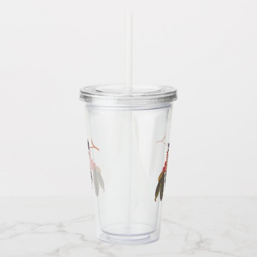 オードボンのクルーリアンウォーブラーとクマの果実 アクリルタンブラー (右)