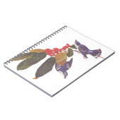 オードボンのクルーリアンウォーブラーとクマの果実 ノートブック (左側)