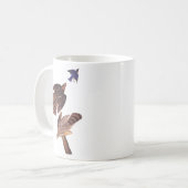 オードボンのクーパーの鷹の猛禽類 コーヒーマグカップ (正面左)