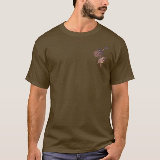 オードボンのクーパーの鷹の猛禽類 Tシャツ (正面)