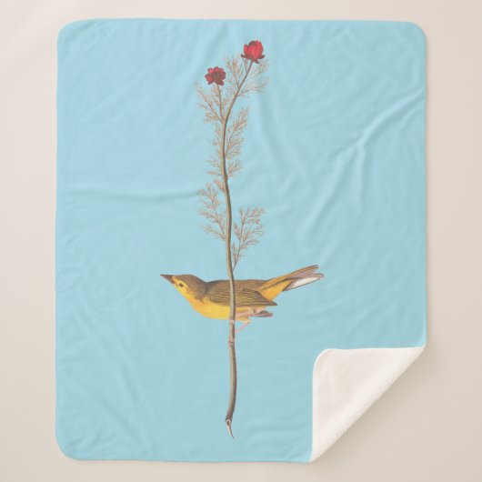 オードボンのフードを被ったアカワドリ シェルパブランケット (正面)