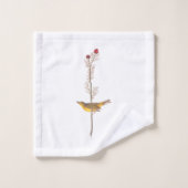 オードボンのフードを被ったアカワドリ バスタオルセット (ウォッシュタオル)