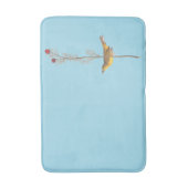 オードボンのフードを被ったアカワドリ バスマット (正面縦)