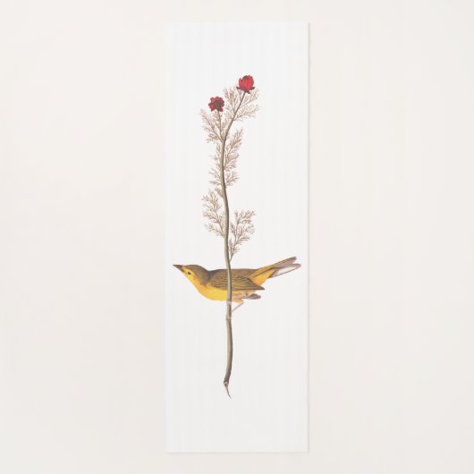 オードボンのフードを被ったアカワドリ ヨガマット (裏面)