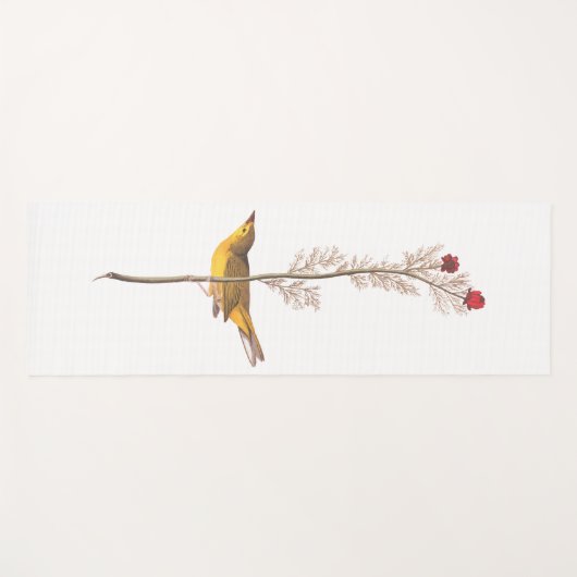 オードボンのフードを被ったアカワドリ ヨガマット (正面(横))