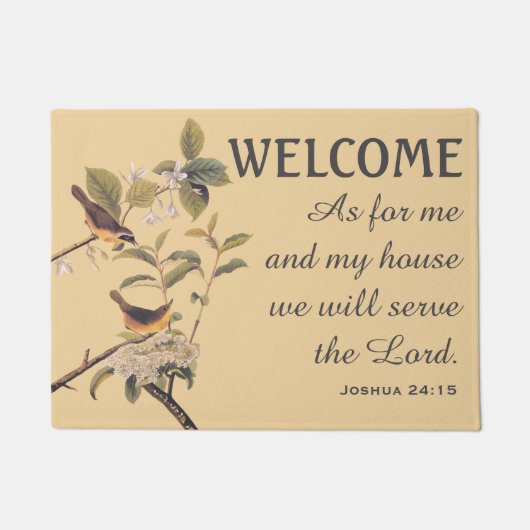 オードボンのメリーランド州のイエロースロートと詩の形式 ドアマット (正面)