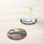 オードボンのルイジアナ・ヘロンまたは三色ヘロン ラウンドペーパーコースター (インサイチュ)