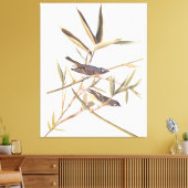 オードボンの孤独なヴィレオのキャッチャーの鳥の杖 キャンバスプリント (インサイチュ (リビング))