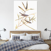 オードボンの孤独なヴィレオのキャッチャーの鳥の杖 キャンバスプリント (インサイチュ (寝室))