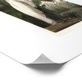 オードボンの紫ヘロン鳥獣画のアートワーク ポスター (角)