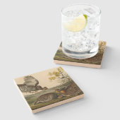 オードボンの鳥たち ストーンコースター (横)