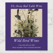 オードボンの鳥たち、北モックの鳥 ワインラベル (シングルラベル)