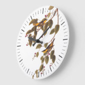 オードボンの鳥刺し木 ラージ壁時計 (傾斜)