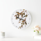 オードボンの鳥刺し木 ラージ壁時計 (ホーム)