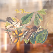 オードボンの黄色いハガキの鳥キーチェーン ウィンドウサイン (シート2)