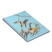 オードボンの黄色いプルトンタリーの鳥ペア ノートブック (右側)