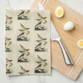 オードボンの『アメリカの鳥』のオリオレス、ツグミ キッチンタオル (四つ折り)