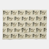 オードボンの『アメリカの鳥』のオリオレス、ツグミ キッチンタオル (横)