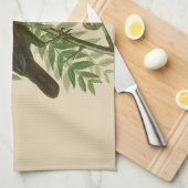 オードボンアメリカクロウブラックバード キッチンタオル (四つ折り)