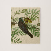 オードボンアメリカクロウブラックバード ジグソーパズル (縦)