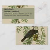 オードボンアメリカクロウブラックバード 名刺 (正面/裏面)