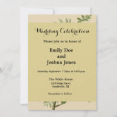 オードボンアメリカクロウブラックバード 招待状 (正面)