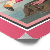 オードボンアメリカンフラミンゴ ポスター (角)