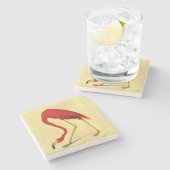 オードボンアメリカンフラミ絵画ンゴ ストーンコースター (横)