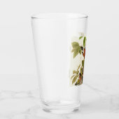 オードボンアメリカンロビンワイルドライフバードイラストレーション タンブラーグラス (右)